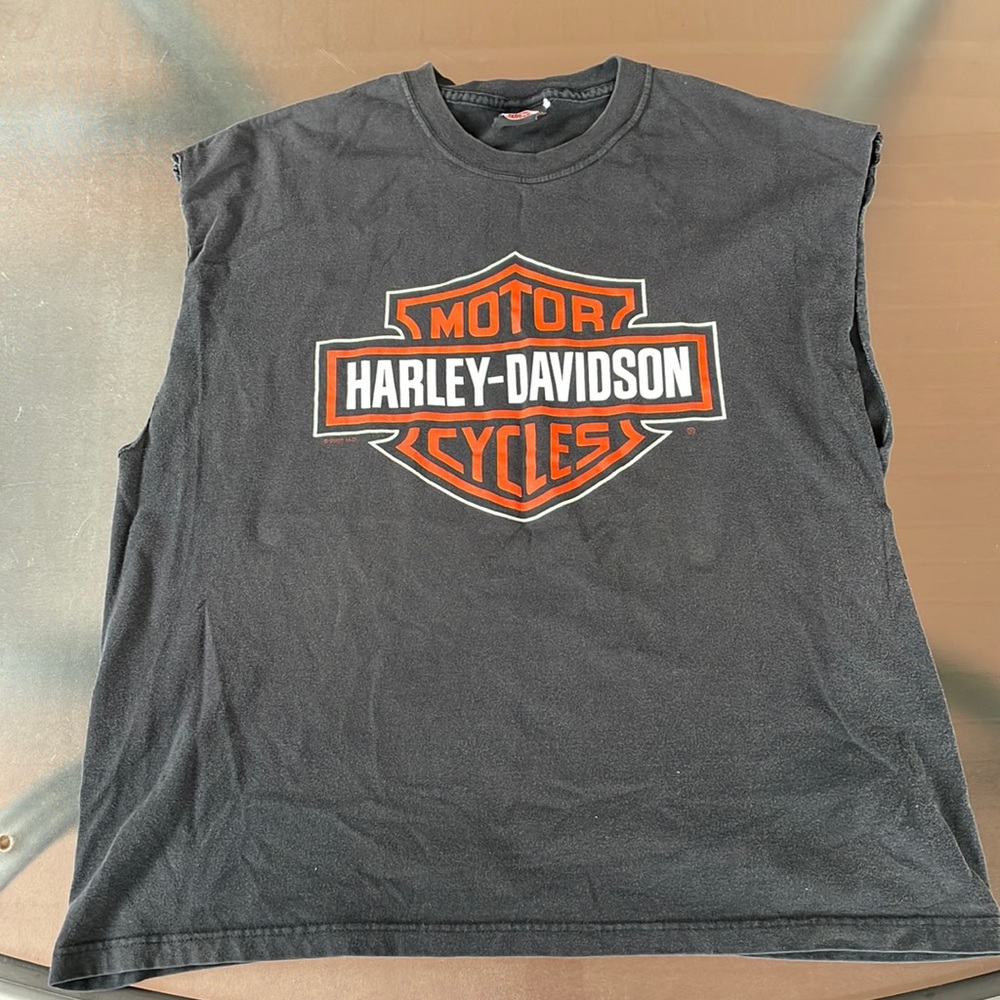 Harley Davidson cutoff t shirt